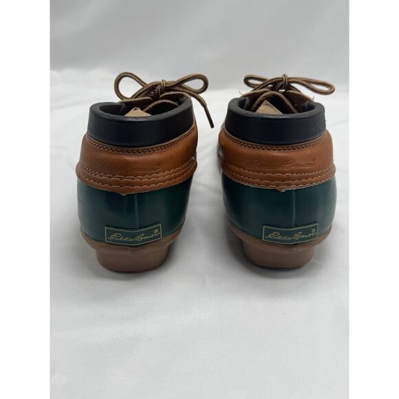 EDDIE BAUER Womens Duck Boots SIZE 10 Green LEATHER RAIN DUCK HUNTING Outdoor - Picture 6 of 9